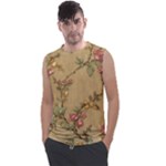 Flowers, Branches, Desenho, Edge, Leaves Men s Regular Tank Top