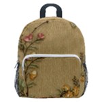 Flowers, Branches, Desenho, Edge, Leaves Kids  Age 5-10 Lightweight School Backpack with Side Pockets