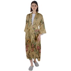 Maxi Satin Kimono 