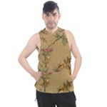 Flowers, Branches, Desenho, Edge, Leaves Men s Sleeveless Hoodie