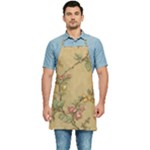 Flowers, Branches, Desenho, Edge, Leaves Kitchen Apron