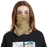 Flowers, Branches, Desenho, Edge, Leaves Face Covering Bandana (Two Sides)