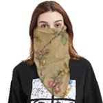 Flowers, Branches, Desenho, Edge, Leaves Face Covering Bandana (Triangle)