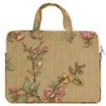 Flowers, Branches, Desenho, Edge, Leaves MacBook Pro 13  Double Pocket Laptop Bag