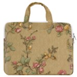 Flowers, Branches, Desenho, Edge, Leaves MacBook Pro 15  Double Pocket Laptop Bag 