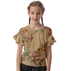 Kids  Cut Out Flutter Sleeves 