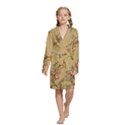 Kids  Long Sleeve Velvet Lounge Robe 