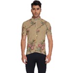 Flowers, Branches, Desenho, Edge, Leaves Men s Short Sleeve Cycling Jersey