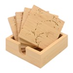 Flowers, Branches, Desenho, Edge, Leaves Bamboo Coaster Set