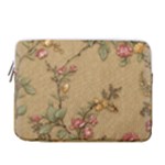 Flowers, Branches, Desenho, Edge, Leaves 14  Vertical Laptop Sleeve Case With Pocket