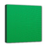 Green Lego Texture, Lego Background, Lego Texture, Green Mini Canvas 8  x 8  (Stretched)