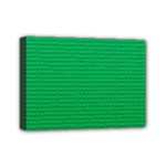 Green Lego Texture, Lego Background, Lego Texture, Green Mini Canvas 7  x 5  (Stretched)