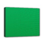 Green Lego Texture, Lego Background, Lego Texture, Green Canvas 10  x 8  (Stretched)