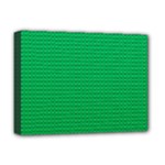 Green Lego Texture, Lego Background, Lego Texture, Green Deluxe Canvas 16  x 12  (Stretched) 