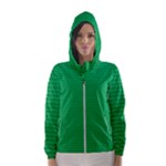 Green Lego Texture, Lego Background, Lego Texture, Green Women s Hooded Windbreaker