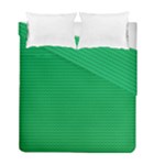 Green Lego Texture, Lego Background, Lego Texture, Green Duvet Cover Double Side (Full/ Double Size)