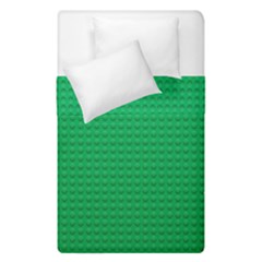 Green Lego Texture, Lego Background, Lego Texture, Green Duvet Cover Double Side (Single Size) from ArtsNow.com