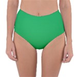 Green Lego Texture, Lego Background, Lego Texture, Green Reversible High-Waist Bikini Bottoms