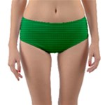 Green Lego Texture, Lego Background, Lego Texture, Green Reversible Mid-Waist Bikini Bottoms