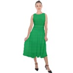 Green Lego Texture, Lego Background, Lego Texture, Green Midi Tie-Back Chiffon Dress