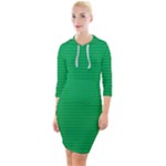 Green Lego Texture, Lego Background, Lego Texture, Green Quarter Sleeve Hood Bodycon Dress