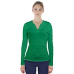 Green Lego Texture, Lego Background, Lego Texture, Green V-Neck Long Sleeve Top