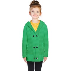 Kids  Double Breasted Button Coat 