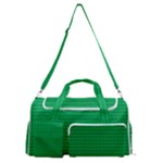 Green Lego Texture, Lego Background, Lego Texture, Green Sports Gym Duffle Bag with Shoe Compartment