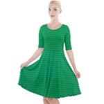 Green Lego Texture, Lego Background, Lego Texture, Green Quarter Sleeve A-Line Dress