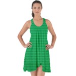 Green Lego Texture, Lego Background, Lego Texture, Green Show Some Back Chiffon Dress