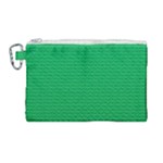 Green Lego Texture, Lego Background, Lego Texture, Green Canvas Cosmetic Bag (Large)