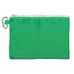 Green Lego Texture, Lego Background, Lego Texture, Green Canvas Cosmetic Bag (XL)