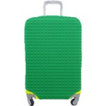 Green Lego Texture, Lego Background, Lego Texture, Green Luggage Cover (Large)