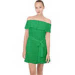 Green Lego Texture, Lego Background, Lego Texture, Green Off Shoulder Chiffon Dress