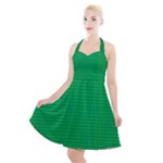 Green Lego Texture, Lego Background, Lego Texture, Green Halter Party Swing Dress 