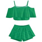 Green Lego Texture, Lego Background, Lego Texture, Green Kids  Off Shoulder Skirt Bikini