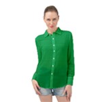 Green Lego Texture, Lego Background, Lego Texture, Green Long Sleeve Chiffon Shirt