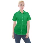 Green Lego Texture, Lego Background, Lego Texture, Green Women s Short Sleeve Pocket Shirt