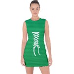 Green Lego Texture, Lego Background, Lego Texture, Green Lace Up Front Bodycon Dress