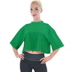 Green Lego Texture, Lego Background, Lego Texture, Green Mock Neck T-Shirt