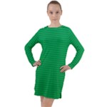 Green Lego Texture, Lego Background, Lego Texture, Green Long Sleeve Hoodie Dress