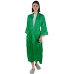 Green Lego Texture, Lego Background, Lego Texture, Green Maxi Satin Kimono