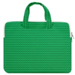 Green Lego Texture, Lego Background, Lego Texture, Green MacBook Pro 13  Double Pocket Laptop Bag