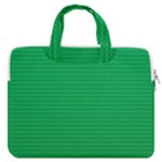 Green Lego Texture, Lego Background, Lego Texture, Green MacBook Pro 15  Double Pocket Laptop Bag 