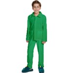 Green Lego Texture, Lego Background, Lego Texture, Green Kids  Long Sleeve Velvet Pajamas Set