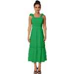 Green Lego Texture, Lego Background, Lego Texture, Green Tie-Strap Tiered Midi Chiffon Dress