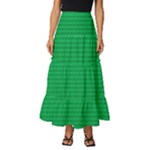 Green Lego Texture, Lego Background, Lego Texture, Green Tiered Ruffle Maxi Skirt