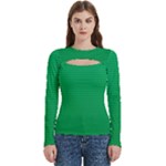 Green Lego Texture, Lego Background, Lego Texture, Green Women s Cut Out Long Sleeve T-Shirt