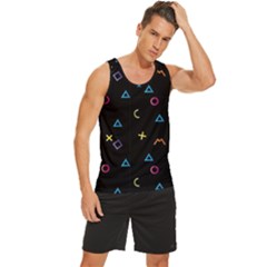 Men s Wide Collar Tank Top 