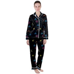 Women s Long Sleeve Satin Pajamas Set 